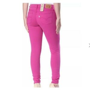 Hot pink Levi’s Jeans